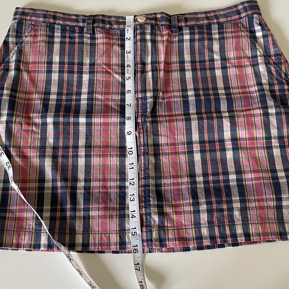 Ralph Lauren Sport Mini Skirt Plaid Faded 
Madras Cotton - Picture 8 of 16